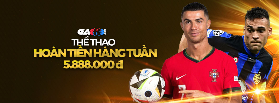Thể thao Hoàn tiền hàng tuần 5.888.000 đ Thể thao Hoàn tiền hàng tuần 5.888.000 đ