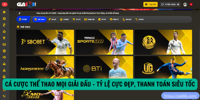Cá Cược Thể Thao Mọi Giải Đấu – Tỷ Lệ Cực Đẹp, Thanh Toán Siêu Tốc Đá Gà – Trải Nghiệm Đỉnh Cao Tại Trường Gà Thomo Cùng GA888